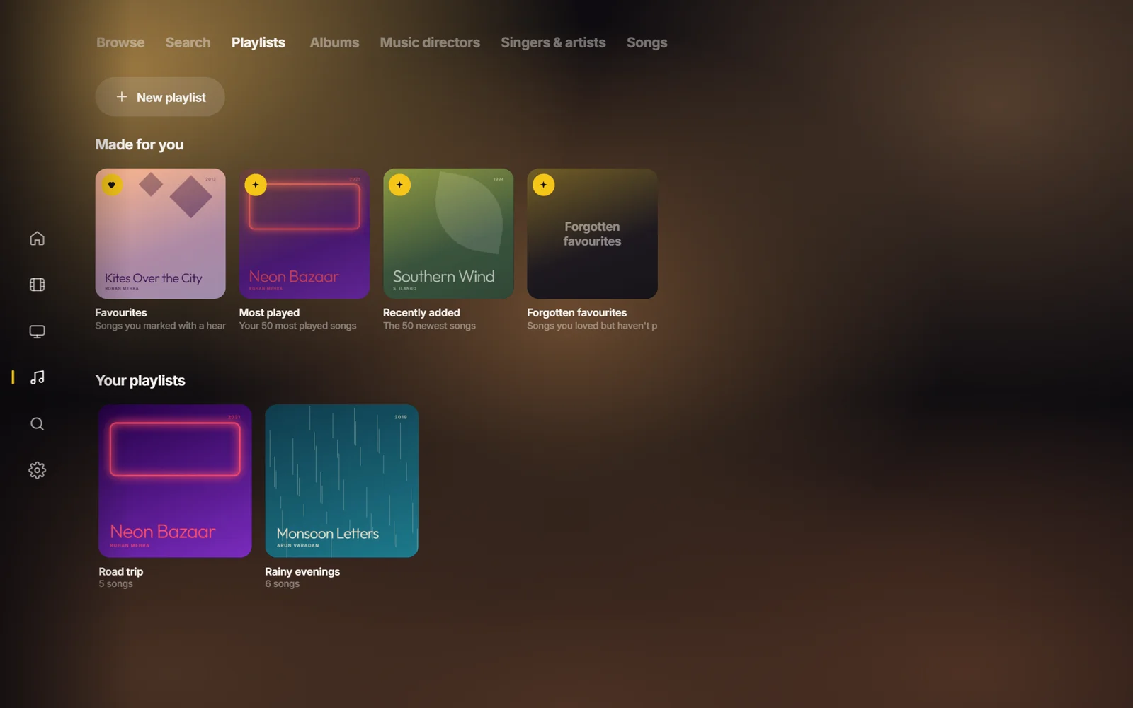 Playlists on a Windows PC